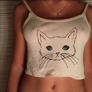 Cute kitty tank top⭐️😻
